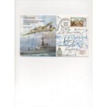 RAF Bristol Blenheim FDC Signed 15 World-Famous Test Cricket Stars. Includes Richie Benaud, Tony