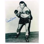 Carmen Basilio Boxing Champion Signed 10 X 8 Good condition. All signed items come with a