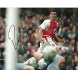 José Antonio Reyes signed stunning 10 x 8 colour Arsenal Football photo.  Good condition. All signed