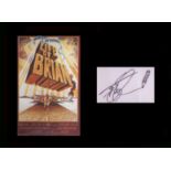 Monty Python - Life of Brian. Signature of animator Terry Gilliam. Professionally mounted to