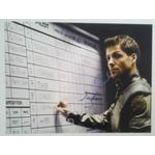 Jamie Bamber autographed large photo.  Good condition. All signed items come with a Certificate of