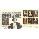 Frances Cuka signed 1997 Tudors FDC, six Wives of Henry VIII Cambridge Stamps official cover. Only