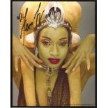 Star Wars: 8x10 inch photo signed by actress Femi Taylor who played Jabba the Hutts Dancing slave