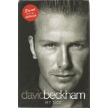 David Beckham signed My side hardback book.  Signed on inside title page.   Good condition. All