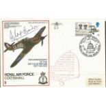 RAF Colishall Hurricane flown cover SC 29c signed by Gp. Cpt. D. BADER no.85 of 200 Good