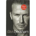 David Beckham signed My side hardback book.  Signed on inside title page.   Good condition. All