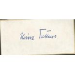 Heinrich "Heinz" Trettner signature piece (19 September 1907 – 18 September 2006) was a German