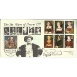 David Rintoul signed 1997 Tudors FDC, six Wives of Henry VIII Cambridge Stamps official cover.