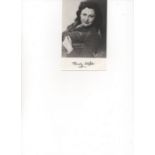 New Zealander Nancy Wake, who was one of the most decorated women of WW-2, Signed 13.5 x 8.5 cm