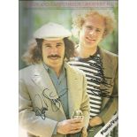 Simon and Garfunkel signed piano music book. Lovely piano music book of Simon and Garfunkel's