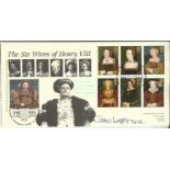 Jane Lapotaine signed 1997 Tudors FDC, six Wives of Henry VIII Cambridge Stamps official cover. Only