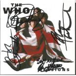 The Who autographed CD. CD of the BBC Sessions by legendary rock act The Who. Signed on the front of