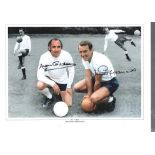 Jimmy Greaves And Alan Gilzean Spurs Dual Signed signed 16 x 12 inch photo. Good condition. All