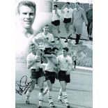 Peter Swan England Montage signed 16 x 12 inch photo. Good condition. All signed items come with a