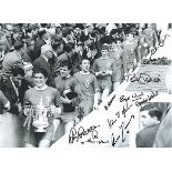 Liverpool 1965 Multi-Signed photo. 16 x 12 inches,  30 x 40 cms  high quality black and white photo