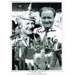 Tommy Docherty And Ron Atkinson Signed 12 X 9 Montage photo Good condition. All signed items come