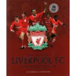 Liverpool legends signed book. Hardback edition of the official Liverpool FC Illustrated History.