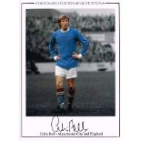 Colin Bell Man City Signed Edition signed 16 x 12 inch photo. Good condition. All signed items