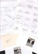 Gloucester Cricket collection 35 players. Autographs include Mike Proctor, Barry Meyer, Jack