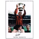 Tony Book Man City 1969 Fa Cup Final Signed Edition signed 16 x 12 inch photo. Good condition. All