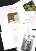 Cricket International Test Batsmen Collection of 40+ autographs including Sunil Gavaskar, Alvin