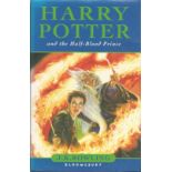 Harry Potter and the Half-Blood Prince hardback book signed and dedicated on title page by J.K.