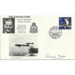 – Richard Todd signed 1989 617 Sqn Dambuster Raid cover comm. Sir Harold Micky Martin - Good