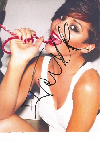 Frankie Sandford autographed colour 8x12 photograph. Former singer in the girl band The Saturdays.