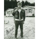 John Leyton autographed 8x10 black and white photo from The Great Escape Good condition. All signed