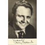 Harry Secombe signed small sepia photo Good condition. All signed items come with a Certificate of