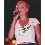 Dannii Minogue autographed colour 8x10 photograph. Bold undedicated signature. Good condition. All