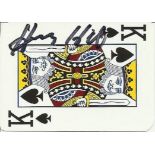 Henry Hill signed playing card. He was a famous gangster and inspiration for the character in