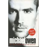 Michael Owen signed Off the Record - my autobiography hardback book. Former English footballer.