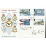 Douglas Bader and Laddie Lucas signed cover. Scarce 1978 Royal Air Force Diamond Jubilee Isle of Man