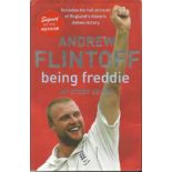 Andrew Flintoff autobiography - being freddie - my story so far hardback book signed on title page