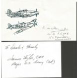 RAF Signed Covers and Military Letters collection. 14 signed items, a mixture of covers, letters and