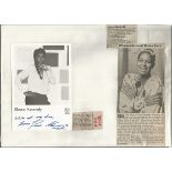 Mixed Autograph Collection 1. Large folder containing approximately 25 or so autographed items. Part