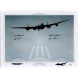 Dambuster Veterans Signed Print. Stunning limited edition 16x12 photograph autographed by