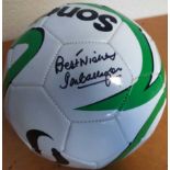 Ian Callaghan autographed football. Size 4 Sondico football autographed by Liverpool legend Ian