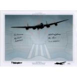 Dambuster Veterans Signed Print. Stunning limited edition 16x12 photograph autographed by