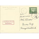 Channel Islands WWII Occupation card. 1944 Hitler's Occupation of Jersey on card,