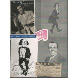 Mixed Autograph Collection 7. Large folder containing around 20 or so autographed items. Part of a