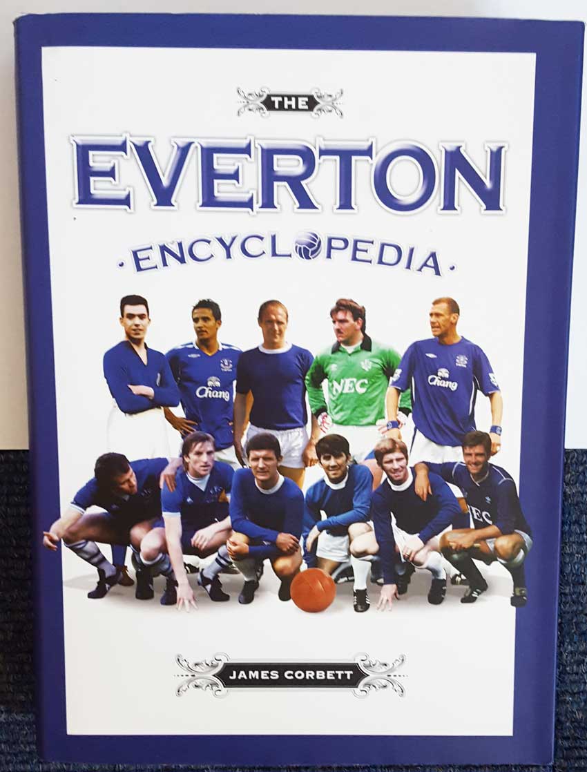 Everton Legends signed book. Massive hardback book of The Everton Encyclopedia signed inside by