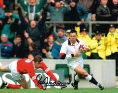 Rory Underwood England Rugby Legend Signed 10 X 8 Good condition. All signed items come with