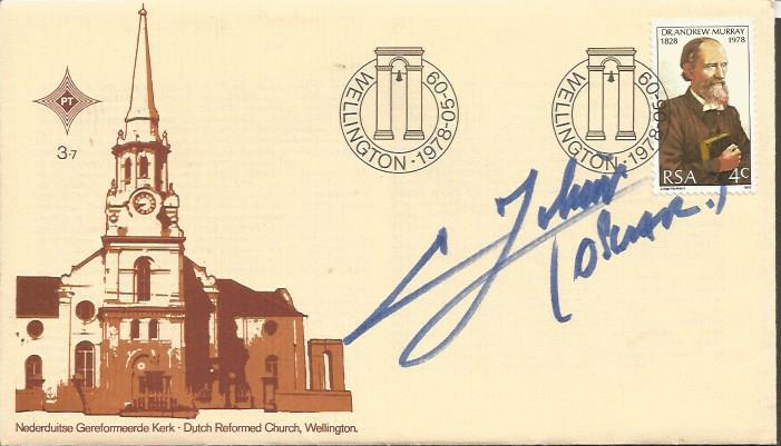 Oscar Pistorius signed Dutch Reformed Church, Wellington FDC dated Wellington 1978. Good