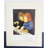 Beryl Cook signed print. Lovely 7x9 print of the painting Pianistes by artist Beryl Cook (1926 -