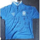 Everton FC signed shirt. Official Everton FC polo shirt embossed with Brian Labone Golf Day,