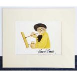 Beryl Cook signed print. Lovely 7x5 print of the painting Self Portrait by artist Beryl Cook (1926 -