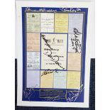 Everton Legends signed poster. 16x12 inch colour poster of assorted pieces of Everton FC
