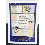 Everton Legends signed poster. 16x12 inch colour poster of assorted pieces of Everton FC